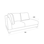 Jilaze Chaise Sofa