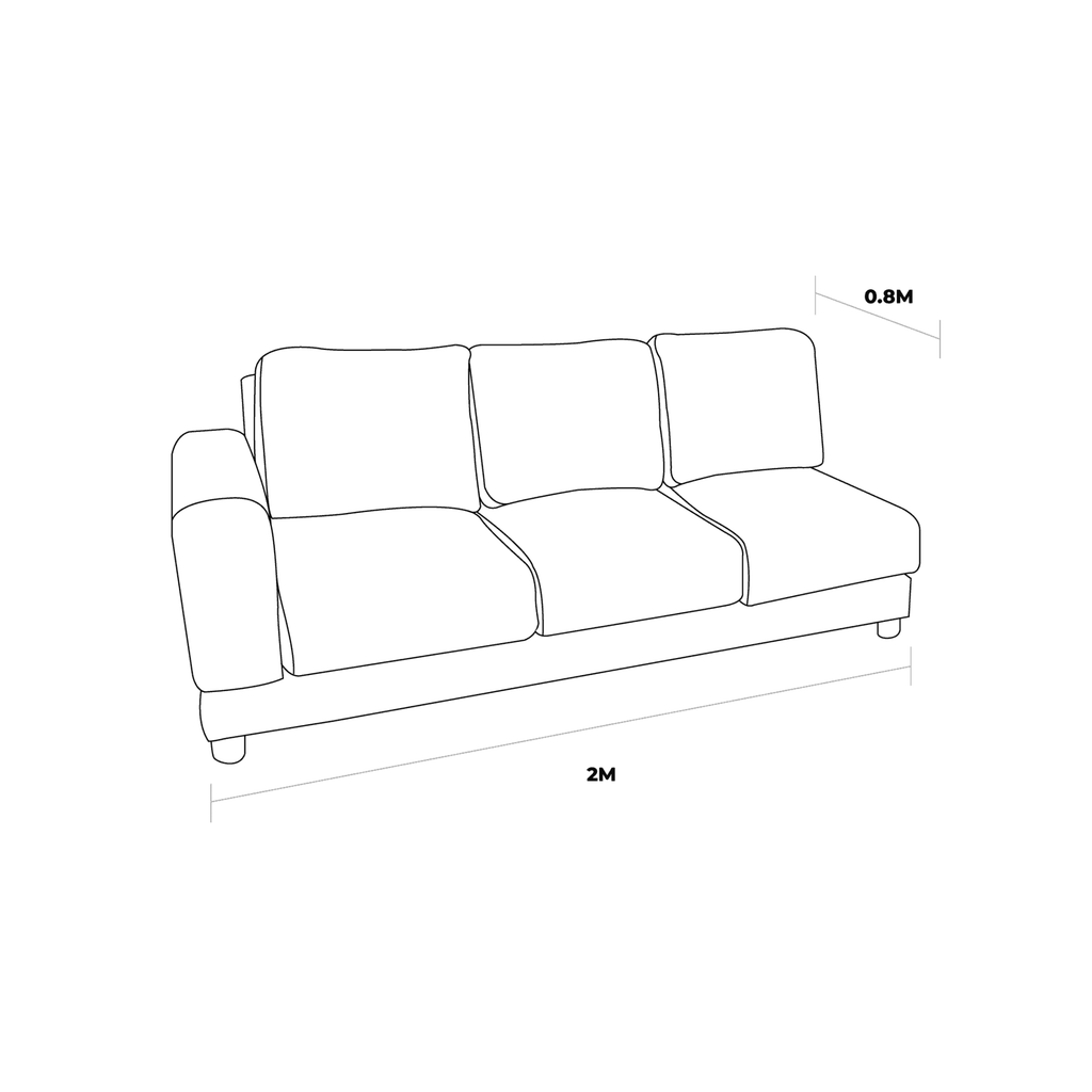 Jiji 3 Seater Sofa