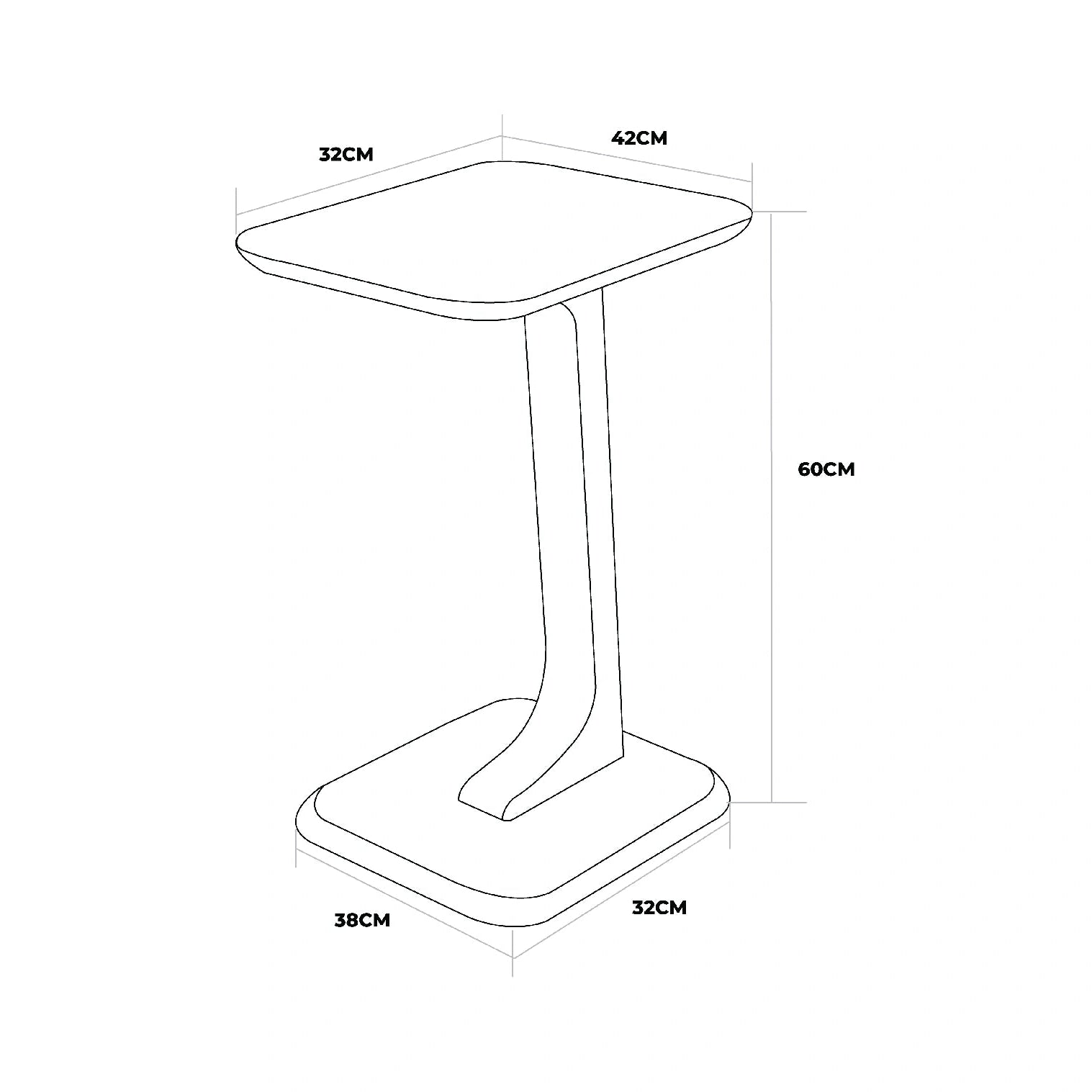 C-Table [Pearl White]