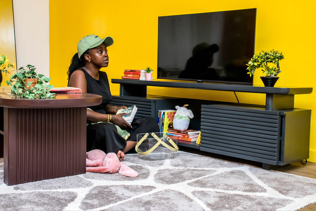 Magic Doors TV Stand (Charcoal Black)