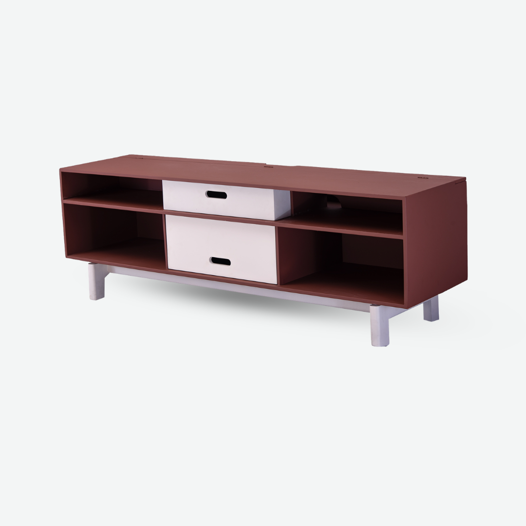 Wazi TV Stand (Earthy Brown)