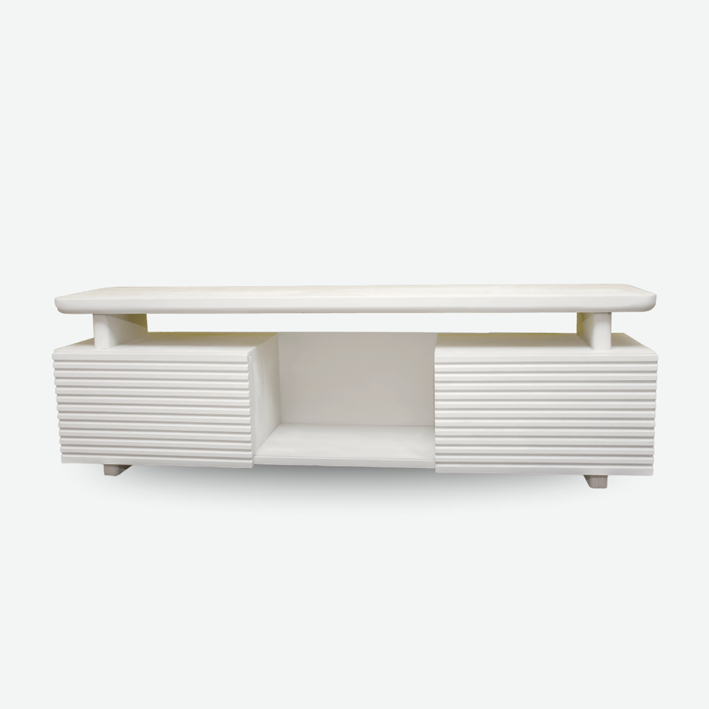 Magic Doors TV Stand (Pearl White)