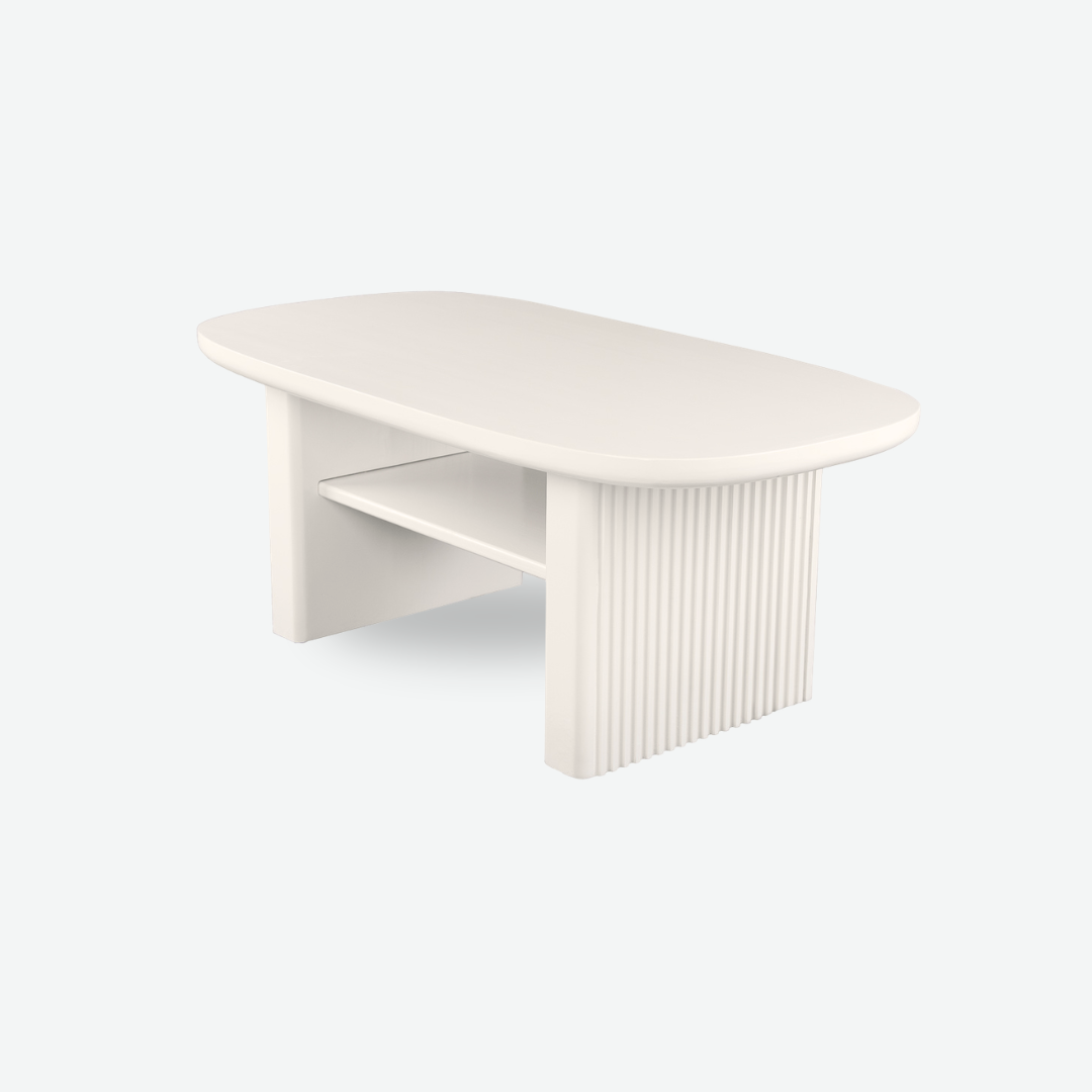 Thicky Legs Coffee Table [Pearl White]