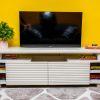 Magic Doors TV Stand (Pearl White)