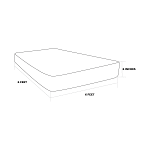 Get MoKo 6 by 6 Mattress with Lipia Polepole - MoKo Home+Living