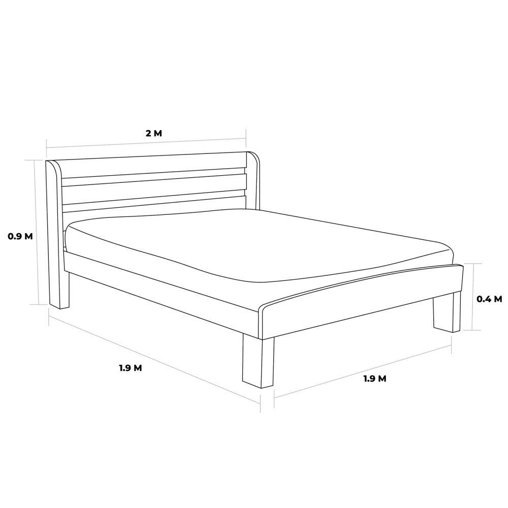 Moko bed 6 by 6 dimensions