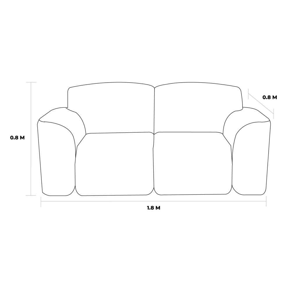 Mr biggie sofa 2 seater dimensions